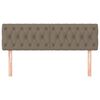 vidaXL Cabeceira cama 2 pcs tecido 72x7x78/88 cm cinzento-acastanhado
