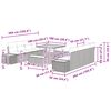 vidaXL Conjunto de Sof&aacute; de Jardim 11 pcs Preto vime PE