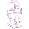 vidaXL Árvore p/ gatos c/ postes arranhadores sisal 153cm cinza-escuro