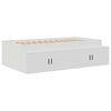 vidaXL Estrado de cama com arrumação Branco 90 x 200 cm