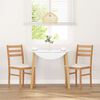 vidaXL Cadeiras de jantar com almofad&otilde;es 2 pcs madeira maci&ccedil;a