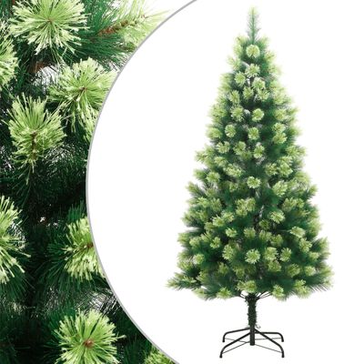 vidaXL Árvore de Natal artificial articulada com suporte 240 cm