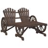 vidaXL 2 pcs conjunto lounge de jardim madeira de abeto maci&ccedil;a