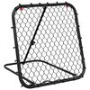 vidaXL Rede de ressalto de futebol ajust&aacute;vel 84x73x60-80 cm a&ccedil;o preto