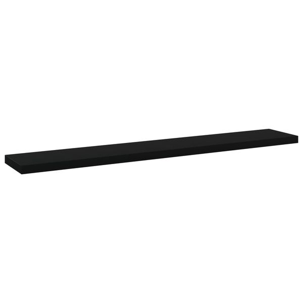 vidaXL Prateleiras para estante 4 pcs 60x10x1,5cm contraplacado preto