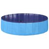 vidaXL Piscina Dobr&aacute;vel para C&atilde;es Azul 120 x 120 x 30 cm PVC