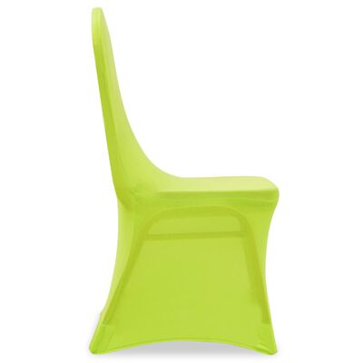 vidaXL Capa extensível para cadeira 6 pcs verde