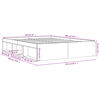 vidaXL Estrutura de cama 160x200 cm cinza sonoma