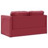 vidaXL Sof&aacute;-cama sem p&eacute;s 112x174x55 cm couro artificial vermelho tinto