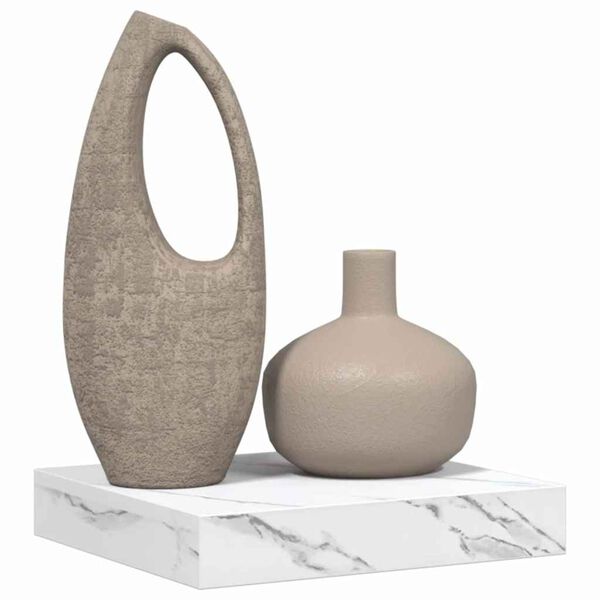 vidaXL Prateleira de Parede M&aacute;rmore Branco 23 x 23,5 x 4 cm