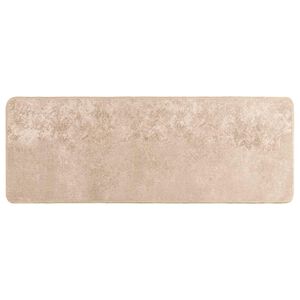 vidaXL Passadeira MARSA Bege 100 x 250 cm Poli&eacute;ster e PVC