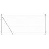 vidaXL Poste de Cerca Prateado 100 x 0,8 m (malha de 25 x 25 mm) A&ccedil;o