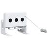 vidaXL Alvo Knockdown de Biathlon Branco 18 x 14,5 x 16 cm A&ccedil;o