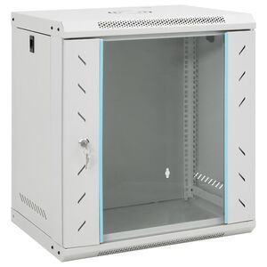 vidaXL Arm&aacute;rio bastidor de parede 12U 19" IP20 53x40x60 cm