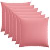 vidaXL Capa almofada 6 unid. HEERLEN Rosa 80 x 80 cm Tecido