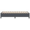vidaXL Cama Box Cinza Escuro 90 x 200 cm Tecido de Veludo Cotele