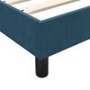 vidaXL Estrutura de cama sem colch&atilde;o 180x210 cm veludo azul-escuro