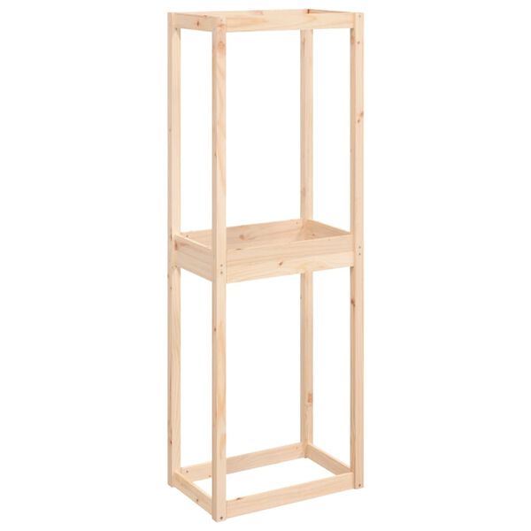 vidaXL Prateleira para pneus 63x40x180 cm madeira de pinho maciça