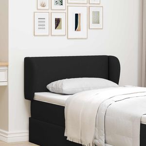 vidaXL Orelha de Cabeceira Preto 40 x 23 x 6 cm tecido