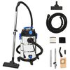 vidaXL Aspirador h&uacute;mido/seco 1200 W 30 L prateado