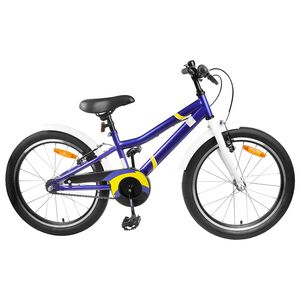 vidaXL Bicicleta Infantil 20 Polegadas para 6-11 Anos Azul Branco