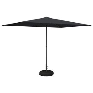 vidaXL Parasol de Jardim com Base 200 x 300 cm Poli&eacute;ster Retangular