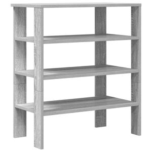 vidaXL Sapateira 61x32x70 cm derivados de madeira cinzento sonoma