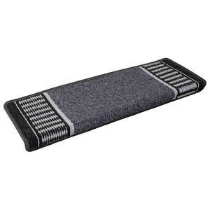 vidaXL Tapetes Adesivos para Escadas 15 unid. 65 x 21 x 4 cm Non-Slip