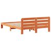 vidaXL Cama sem colch&atilde;o 150x200 cm madeira pinho maci&ccedil;a castanho-mel