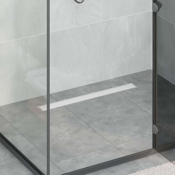 vidaXL Dreno de Chuveiro 2 em 1 Prateado 70 cm A&ccedil;o Inoxid&aacute;vel 304