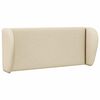 vidaXL Orelha de Cabeceira Creme 40 x 23 x 6 cm tecido