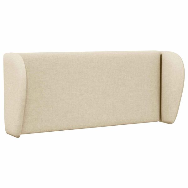 vidaXL Orelha de Cabeceira Creme 40 x 23 x 6 cm tecido