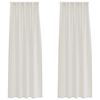 vidaXL Cortina de Voile 2 unid. Creme 260 x 140 cm Poli&eacute;ster