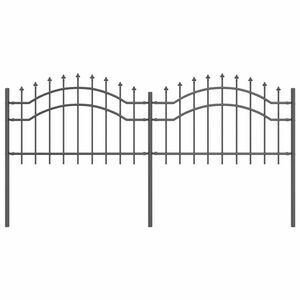 vidaXL Cerca para Jardim WOERDEN 240 x 115 cm Cinzeto