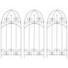 vidaXL Suportes plantas trepadeiras 3 pcs 40x100 cm ferro preto