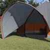 vidaXL Tenda Teepee com telhado Cinza e Laranja 600 x 600 x 347 cm