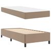 vidaXL Estrutura da Cama com colchão Cappuccino 90 x 190 cm tecido