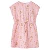 Vestido para crian&ccedil;a com cord&atilde;o laranja-claro 116