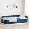 vidaXL Estrutura de Cama de Canto Azul 100 cm x 200 cm Veludo