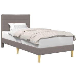 vidaXL Estrutura da Cama Cinzento-acastanhado 80 x 200 cm Tecido