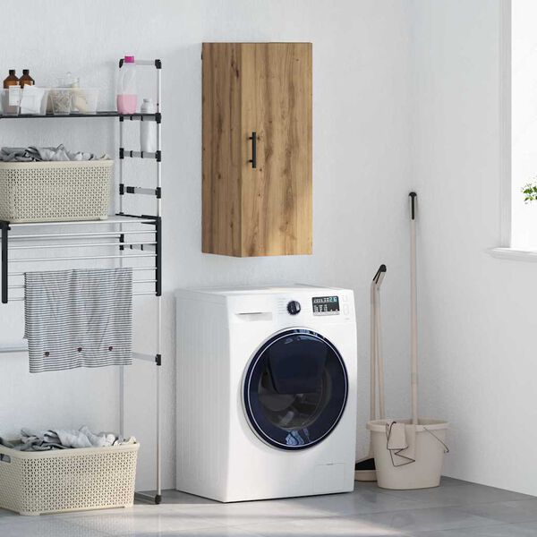 vidaXL Arm&aacute;rio de parede Carvalho Artesanal 34,5 x 34 x 90 cm