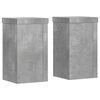 vidaXL Suportes p/ plantas 2 pcs 10x10x18 cm derivados de madeira