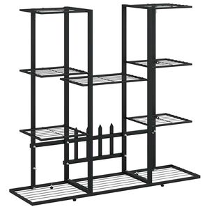 vidaXL Suporte de vasos 94,5x25x89 cm ferro preto