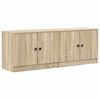 vidaXL Arm&aacute;rio de cama com porta 2 pcs Carvalho Sonoma 66 x 35 x 48 cm