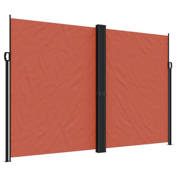 vidaXL Toldo lateral retrátil 220x1200 cm terracotta
