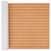 vidaXL Tapete de Barco Riscas Marrom e Branco 240 x 90 cm EVA