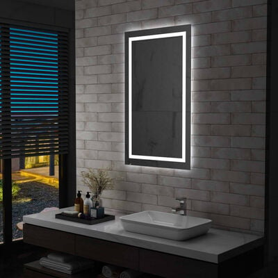 vidaXL Espelho casa de banho LED c/ sensor tátil 60x100 cm