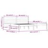 vidaXL Estrutura de cama super king 180x200 cm pinho maci&ccedil;o