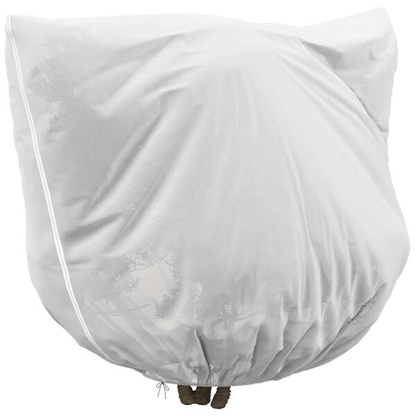 vidaXL Capas de Fleece para Prote&ccedil;&atilde;o Contra Geada 3 pcs Branco