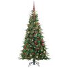 vidaXL &Aacute;rvore de Natal Articulada Artificial Verde 180 cm PE e PVC
